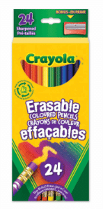 crayons bois effacable